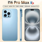 Neues I16 Pro Max grenzüberschreitendes exklusives 5G-Telefon, 7,3-Zoll-Bildschirm, Android 15.0, Dual-SIM, Auslandsversion, Direktvertriebsquelle