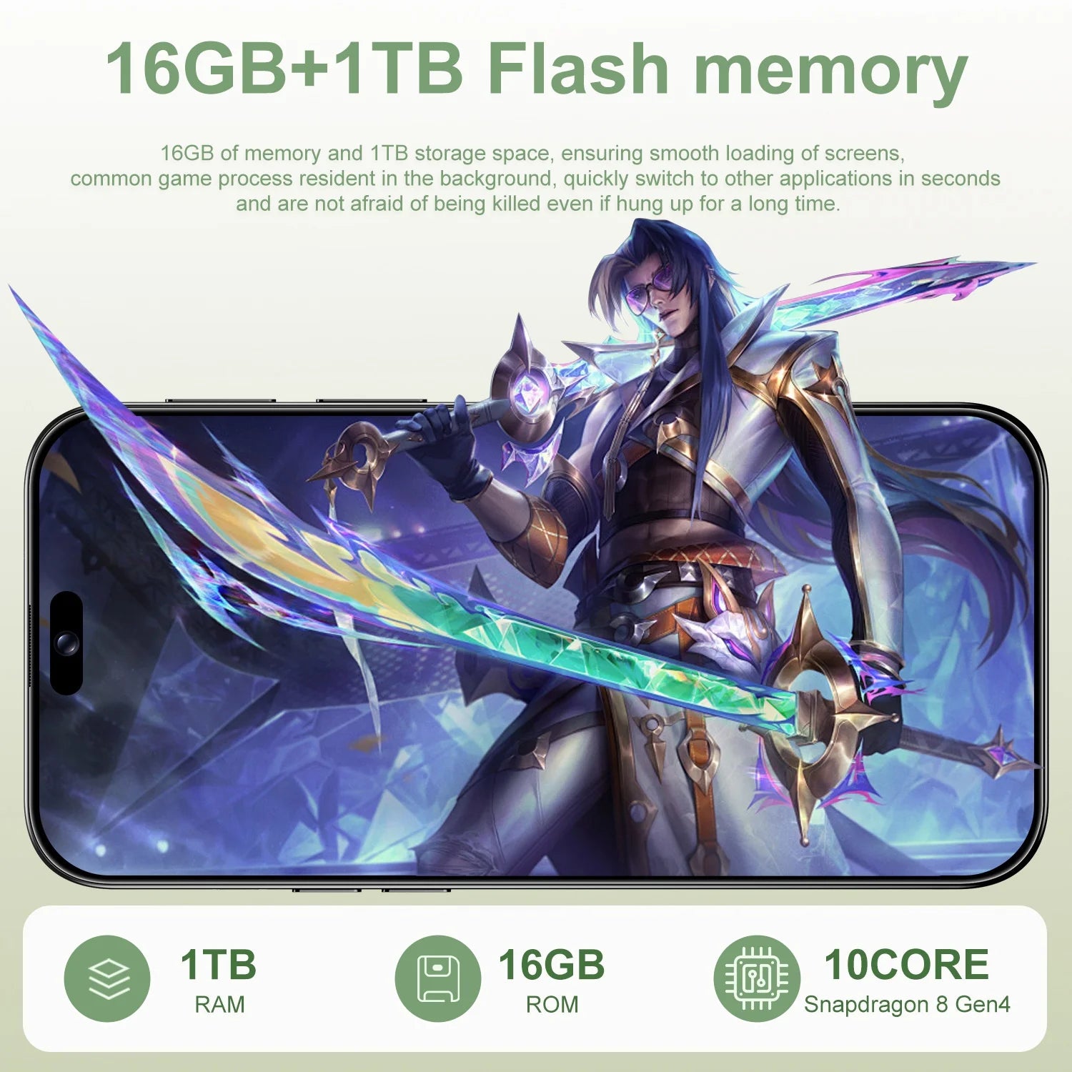 Neues I16 Pro Max grenzüberschreitendes exklusives 5G-Telefon, 7,3-Zoll-Bildschirm, Android 15.0, Dual-SIM, Auslandsversion, Direktvertriebsquelle