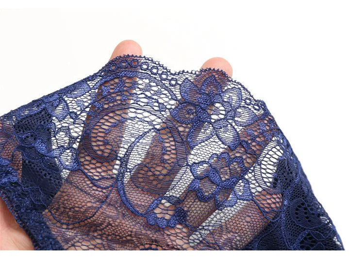 Damen Spitzenhöschen Sexy Transparenter Slip Niedriger Bund Baumwollzwickel Slips Übergröße Damenunterwäsche Dessous Neu Heißer Verkauf
