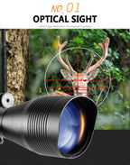 4-12x50 Zielfernrohr Beleuchtetes Absehen Entfernungsmesser Gewehr Holografisches 4 Absehen Visier 20mm Rot Grün Laser Für die Jagd