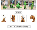 T-Rex aufblasbares Tyrannosaurus Dinosaurier Kostüm Kinder Erwachsene Rollenspiel Kostüm Halloween Maskottchen Partybekleidung