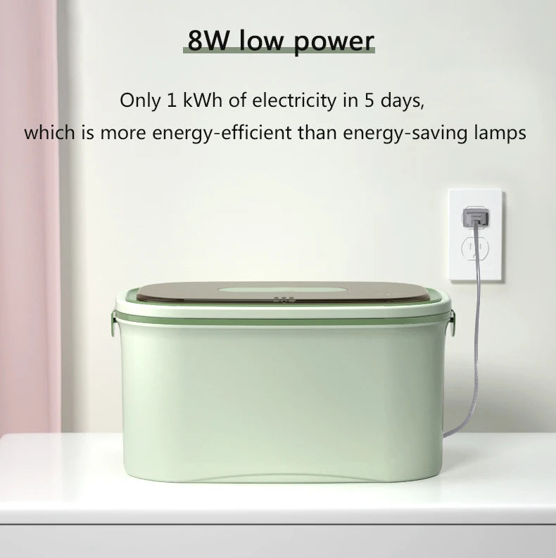 DMWD Haushalt Feuchttücherwärmer Elektrischer Baby-Feuchttuchwärmer Tragbare Heizbox Feuchttuchspender Thermostat 45–55 ℃ 220