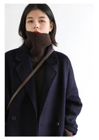CHIC VEN Koreanischer Damen Pullover Lockerer Rollkragenpullover Warme Einfarbige Pullover Strickwaren Basic Female Tops Herbst Winter 2022