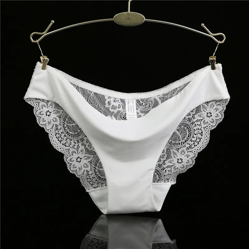 Damen Spitzenhöschen Sexy Transparenter Slip Niedriger Bund Baumwollzwickel Slips Übergröße Damenunterwäsche Dessous Neu Heißer Verkauf
