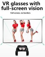 Virtual Reality VR Brille IMAX Riesiger Bildschirm HD 3D Brille Google Cardboard Box VR Headset Helm für 5-7" Telefon, unterstützt Gamepad
