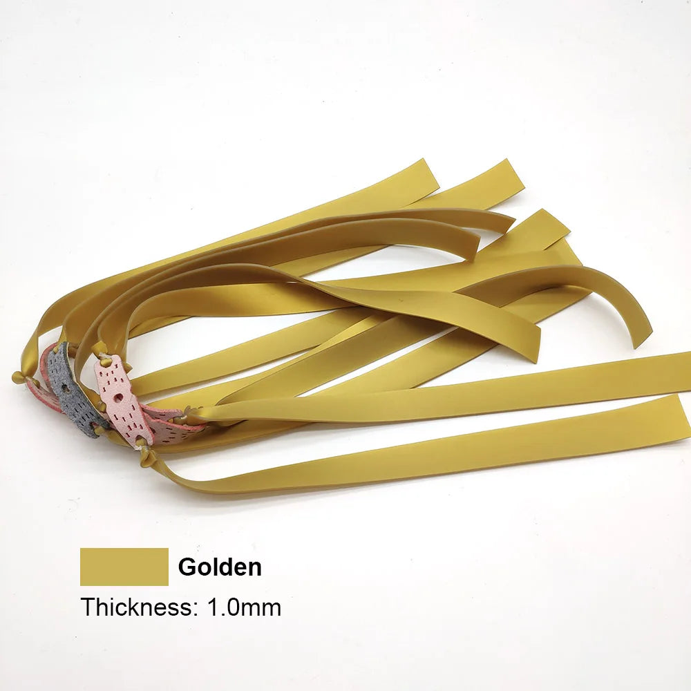 6pcs Slingshot Hunting Powerful Flat Rubber Band 0.45-1.4 mm High Elasticity Outdoor Catapult Shooting Accessories