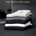 20 Stück = 10 Paar hochwertige Herrensocken aus Baumwolle, atmungsaktiv, schweißabsorbierend, mittellang, schwarze Socken, Deodorant, Business-Herren-Geschenk-Socken
