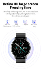 LIGE Wasserdichte Smartwatch für Damen, Echtzeit-Wettervorhersage, Herren-Uhren, Sport-Damen-Smartwatch für Damen, Android, iOS
