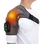 Elektrische Heizschulterstütze mit LED-Anzeige, Vibrations-Schultermassage-Gürtel zur Gelenkpflege und Muskelentspannung