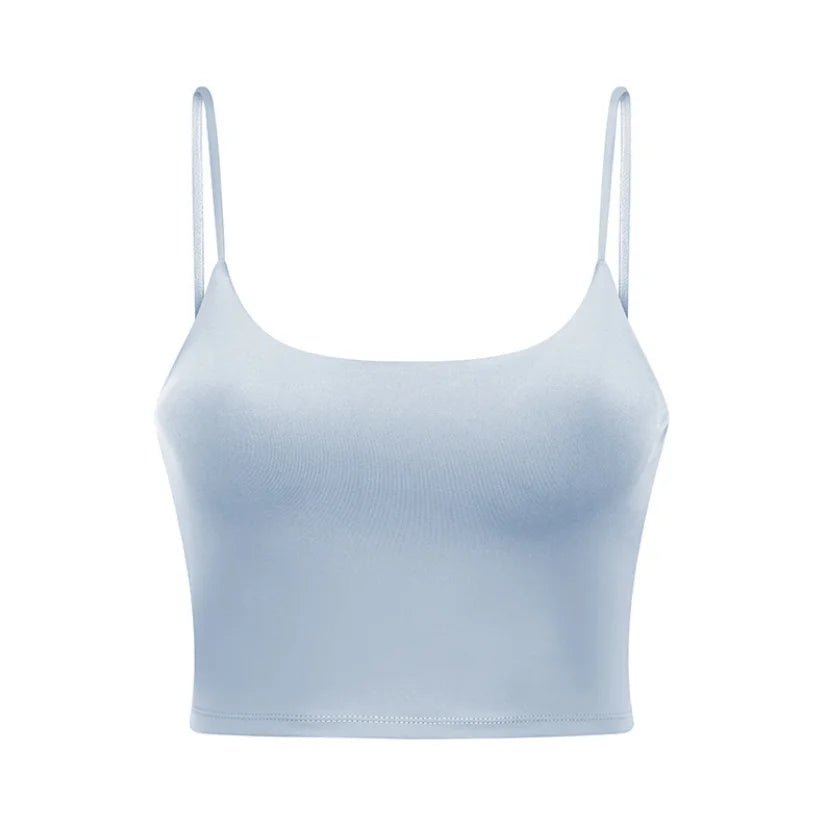 Damen Longline Sport-BH ohne Bügel, gepolstert