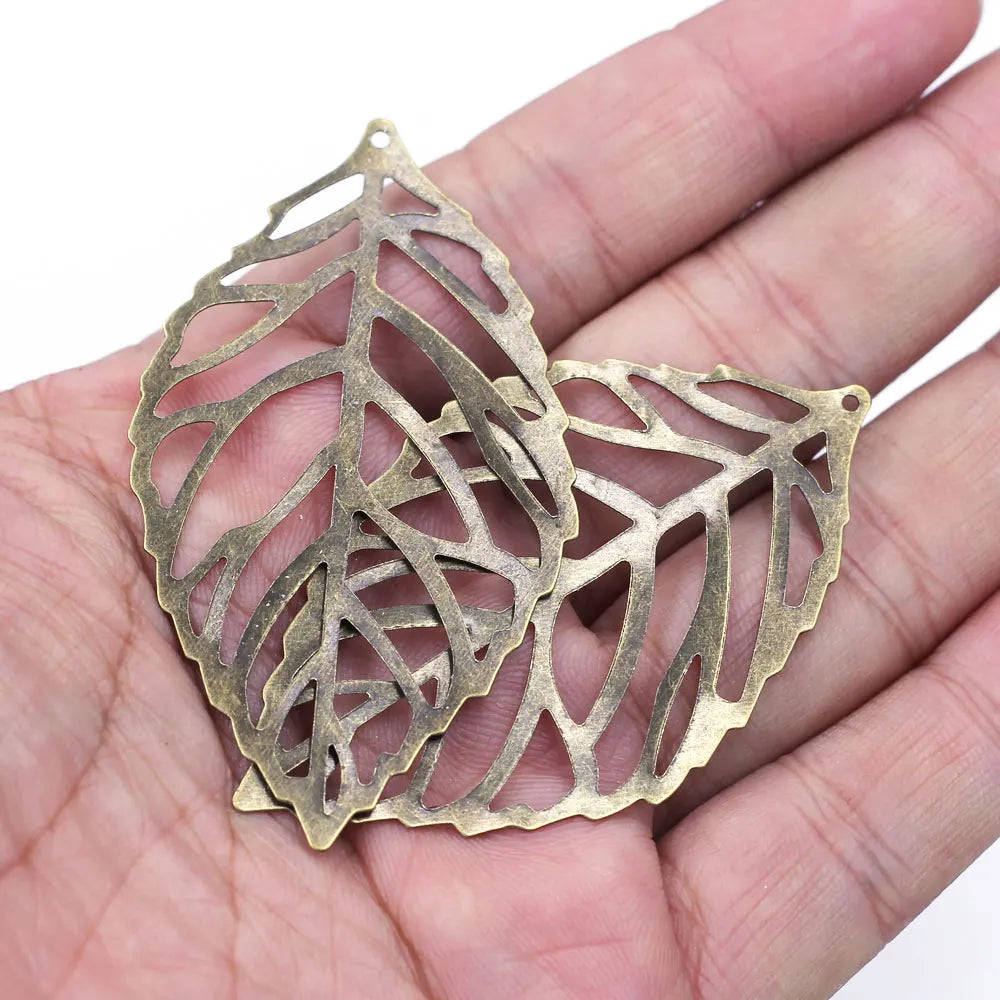 10Pcs Connectors Pendants Butterfly Filigree Flower Wraps Metal Crafts For Embellishments Scrapbooking Jewelry DIY Accessories
