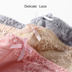 7 Stück Baumwoll-Damenunterwäsche, Spitze, transparente Höschen, bequeme, antibakterielle Übergrößen-Hosen, weibliche sexy Dessous