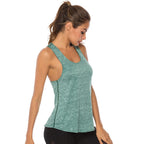 WANAYOU Ärmellose Yoga-Shirts Damen Schnelltrocknendes Running Sport Tank Top Ärmelloses Fitness Gym Workout Top Yoga Weste