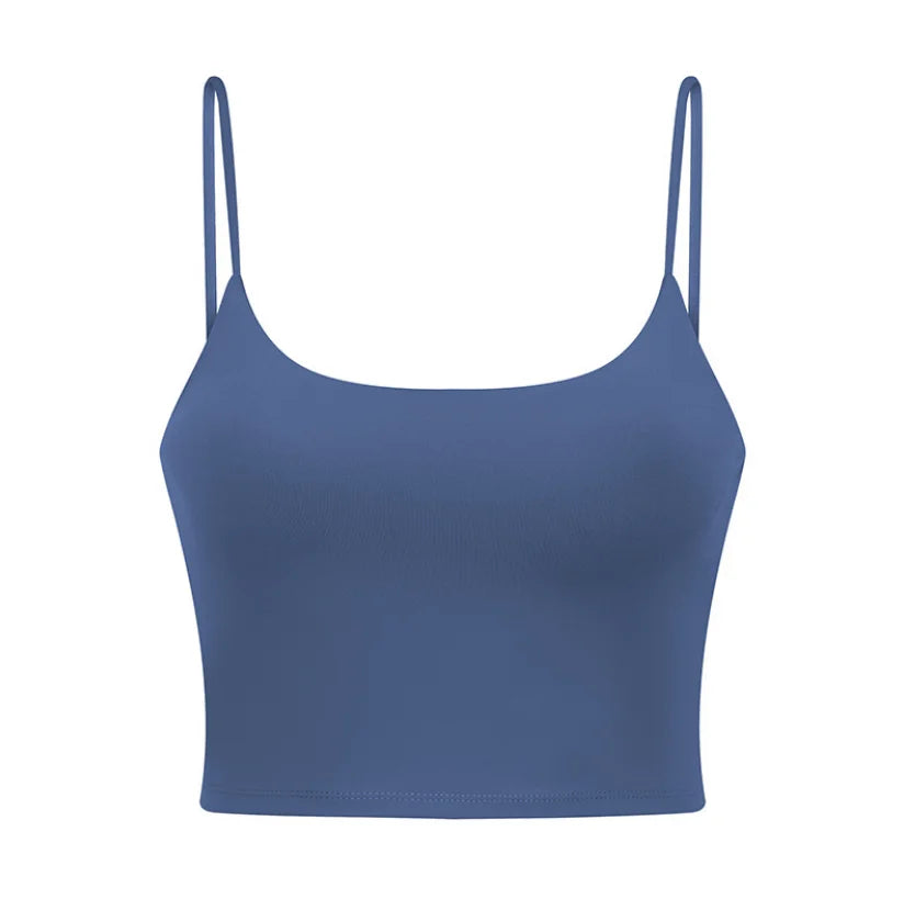 Damen Longline Sport-BH ohne Bügel, gepolstert