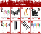 12/18 STK Professionelle Haarbürsten-Kämme für Salon Friseur Haarstyling-Werkzeuge - Neue Haarbürste Haarpflege mit kostenlosem Geschenk