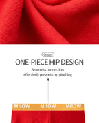 MiiOW Organic Cotton Boxer Socks Set Men Underwear Boxers Trunks Antibacterial Male Panties Boxershorts Underpants Red L-3XL New