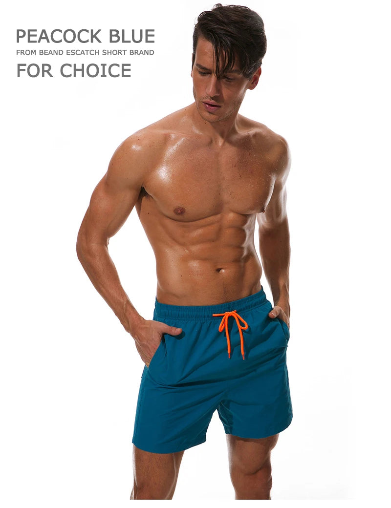 ESCATCH Herren Badehose Schwimmshorts Badeshorts Strandshorts Boardshorts Schwimmhose Badesuits Herren Laufshorts Sportshorts Surfshorts