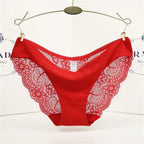 Damen Spitzenhöschen Sexy Transparenter Slip Niedriger Bund Baumwollzwickel Slips Übergröße Damenunterwäsche Dessous Neu Heißer Verkauf
