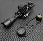 4-12x50 Zielfernrohr Beleuchtetes Absehen Entfernungsmesser Gewehr Holografisches 4 Absehen Visier 20mm Rot Grün Laser Für die Jagd