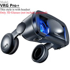 Virtual Reality VR Brille IMAX Riesiger Bildschirm HD 3D Brille Google Cardboard Box VR Headset Helm für 5-7" Telefon, unterstützt Gamepad