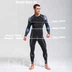 Herren Kompressions-Sportanzug Schnelltrocknend Schweißableitend Fitness Training MMA Kit Rashguard Herren Sportbekleidung Jogging Laufbekleidung