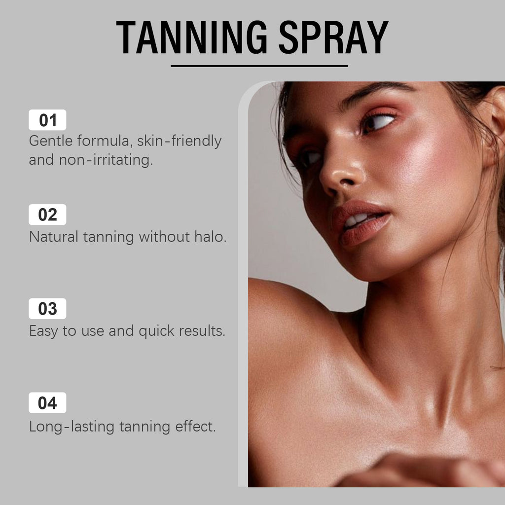 Bräunungsspray Sonnenbräune Beschleunigter Bräunungseffekt Glänzende Bräune Feuchtigkeitsspendendes Sommer Strand Sonnenbad Selbstbräunungsnebel