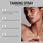 Bräunungsspray Sonnenbräune Beschleunigter Bräunungseffekt Glänzende Bräune Feuchtigkeitsspendendes Sommer Strand Sonnenbad Selbstbräunungsnebel