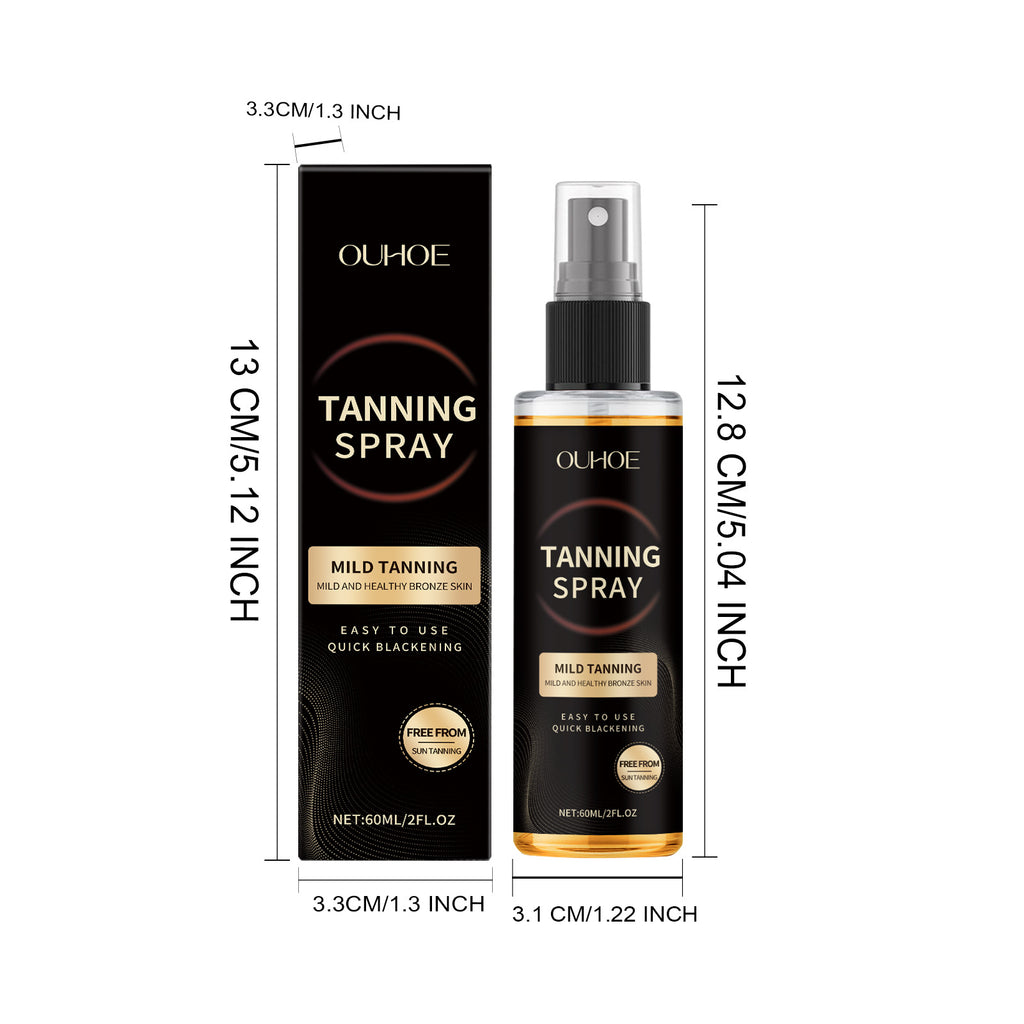 Bräunungsspray Sonnenbräune Beschleunigter Bräunungseffekt Glänzende Bräune Feuchtigkeitsspendendes Sommer Strand Sonnenbad Selbstbräunungsnebel