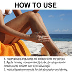 Self-Tanning Cream Mousse Waterproof Lasting Beach Outdoor Sunless Sunbathing Create Charming Bronzer Enhancer Tanner Skin Care