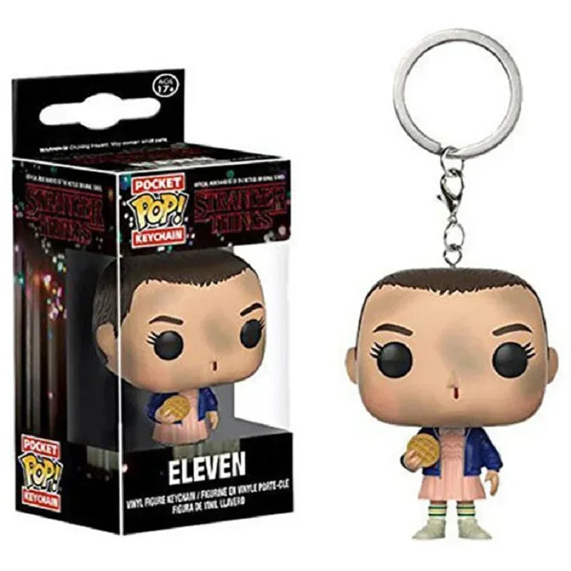 Heißer Funko Pop WILL BYERS MIKE WHEELER ELEVEN Demogorgon DUSTIN Barb Schlüsselanhänger Figur Sammlerstück Modell Puppen Weihnachtsgeschenk Spielzeug