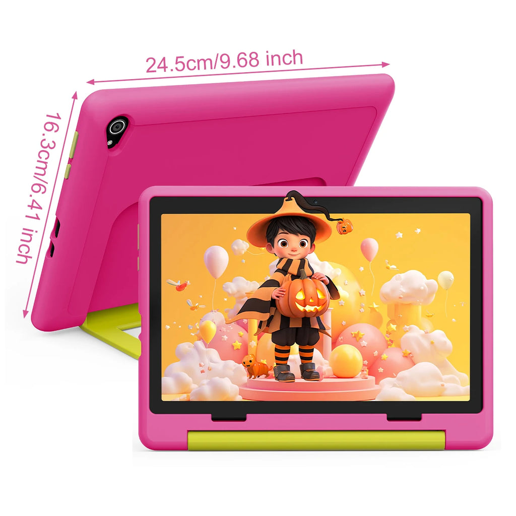 Kinder-Tablet 10 Zoll Android15 20GB RAM 64GB ROM 128GB erweiterbar 5000mAh 8-Core WiFi Bluetooth Kindergeschenk KIDOZ Kindersoftware
