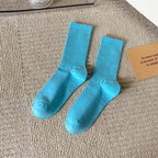 33 Farben Sommer Baumwolle Weiche Socken Fröhlich Bunte Damen Mid-Tube Strümpfe Modetrend Rot Grün Knöchelsocken Herbst Strumpfwaren
