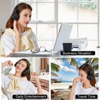 HIFI Stereo Kopfhörer Bluetooth Headset Musikkopfhörer FM und Unterstützung SD-Karte mit Mikrofon für Mobile Xiaomi Iphone Samsung Tablet