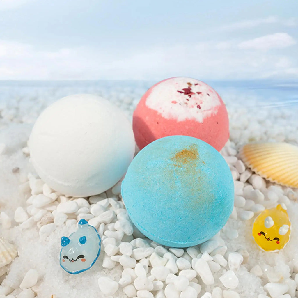 12 Stück Kinder-Badebomben mit Überraschungs-Meerestierspielzeug im Inneren, Ocean-Badesalzbälle, einzigartig, lindert Müdigkeit, sichere Inhaltsstoffe