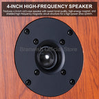 Hochleistungs-Passivlautsprecher, 8 Zoll, Standlautsprecher, 3-Wege-Heim-Audiosystem, 90 dB Empfindlichkeit, Hifi-Holzlautsprecher, ein Paar