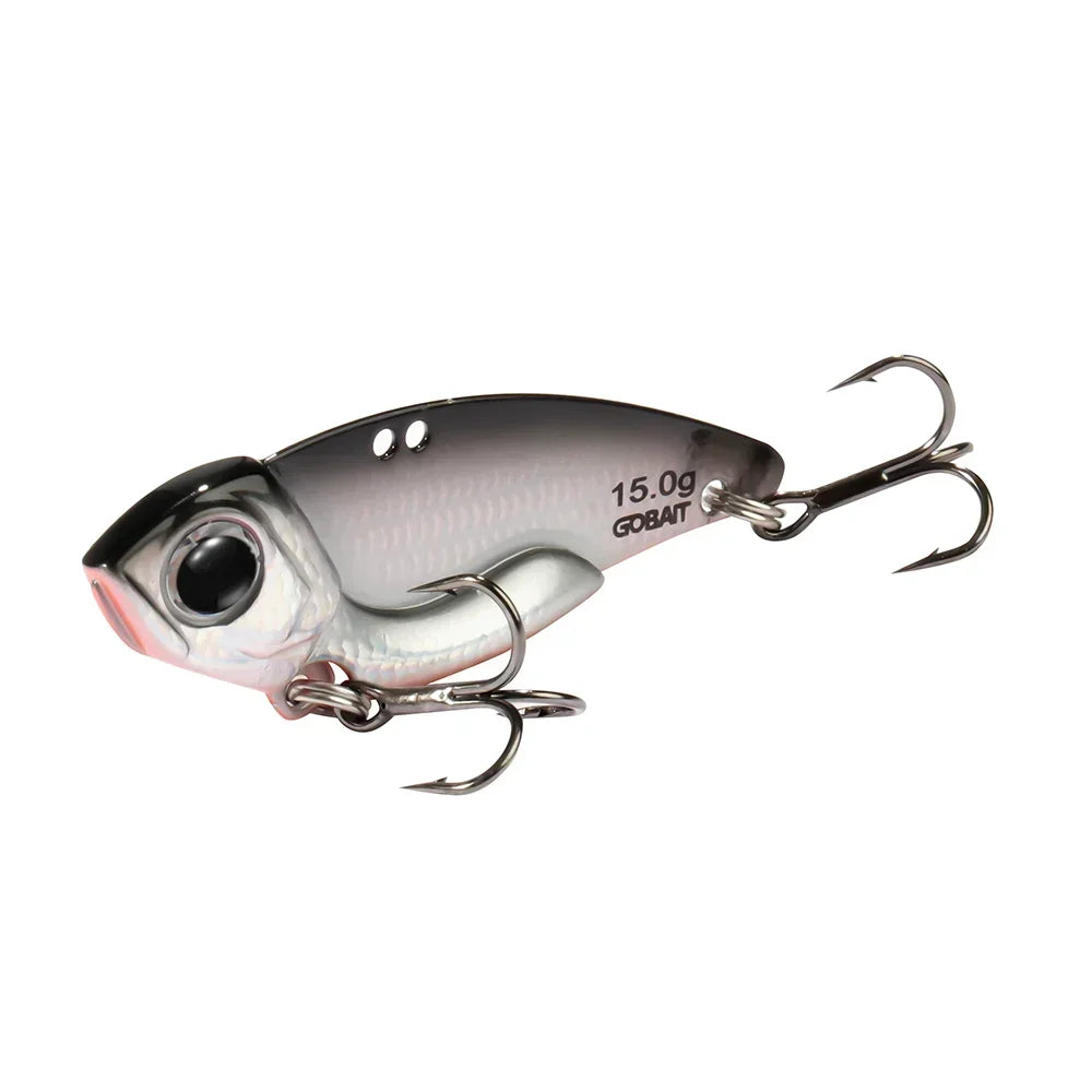 Metall Jig VIB Köder 7g 10g 15g Löffel Spinner Laserlackierung Angelgerät Drillinge Swimbait Pesca Bait Spinnerbait VIBRATION