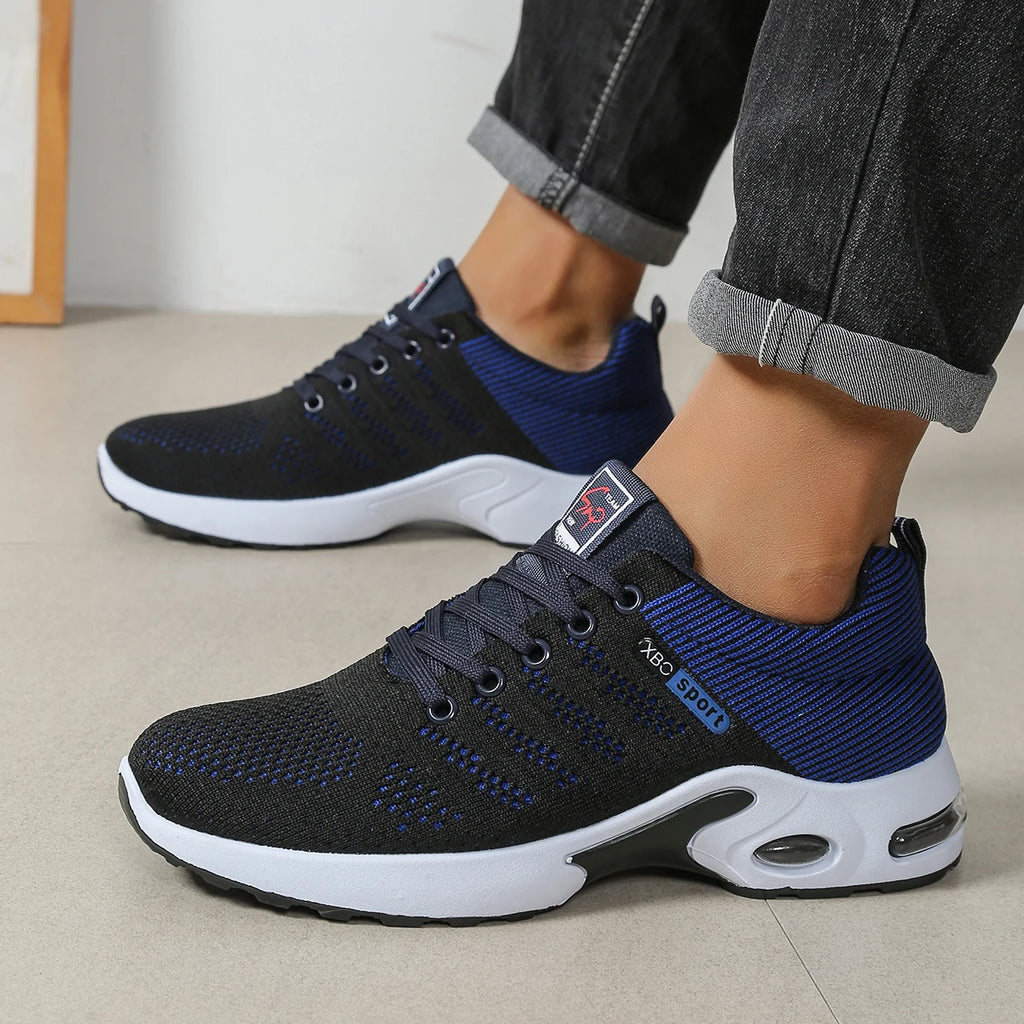 Herrenschuhe Mode Super Atmungsaktive Schnür-Laufschuhe – Rutschfest, langlebig und kissenweich – Herren Mode-Sneaker