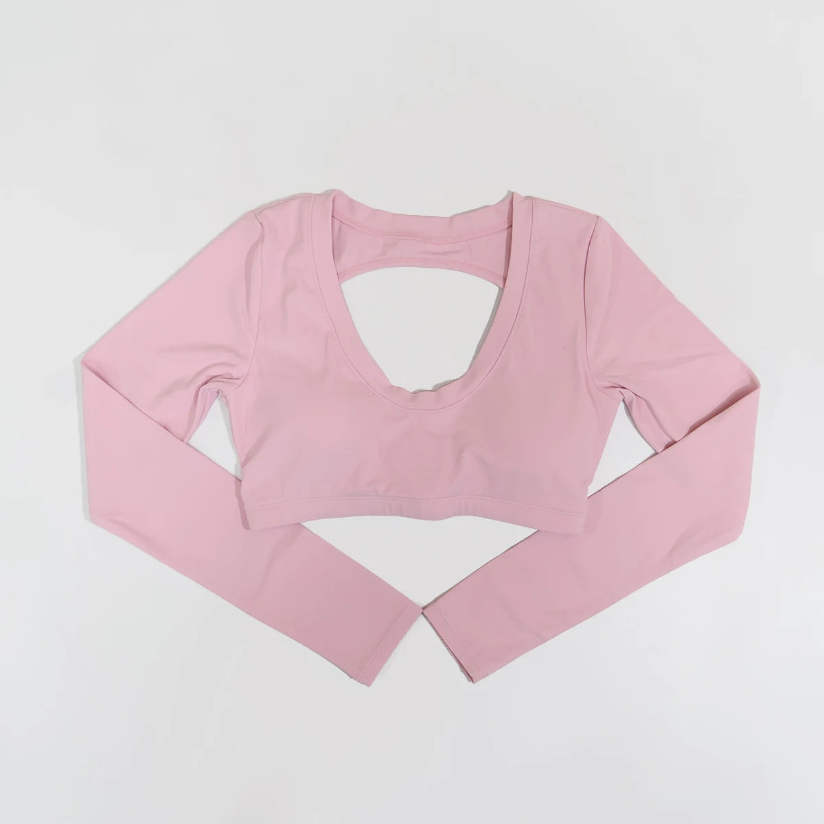 Neue Sommer Damen Rückenloses Langarm Yoga-Top Atmungsaktive weiche Sportbekleidung für Fitness-Training Bequeme Fitnesskleidung für Frauen