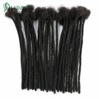 Echthaar-Dreadlocks-Extensions Brasilianisches Echthaar Dreadlocks Handgefertigte Dreadlocks für Frauen/Männer 8-24 Zoll