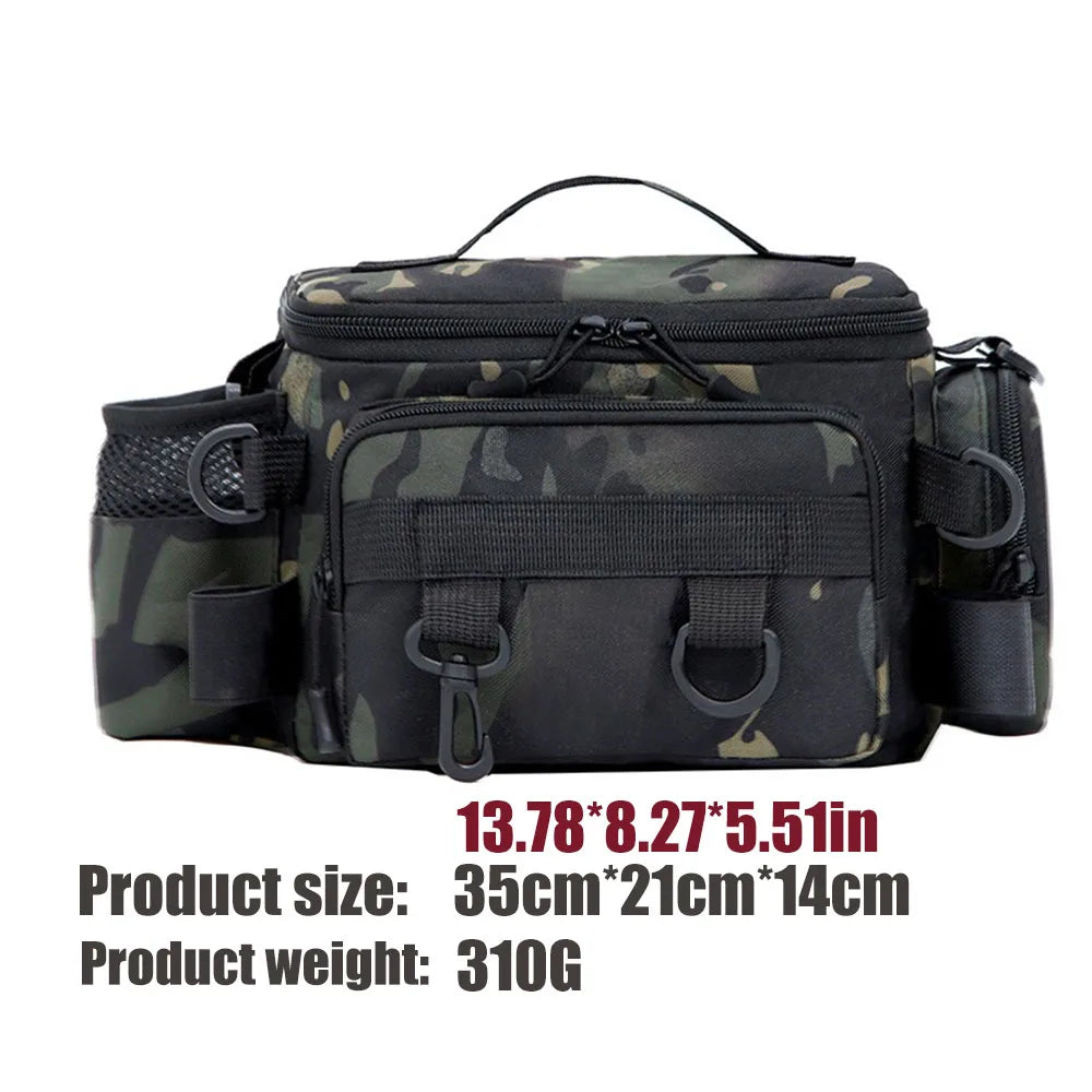 Herren-Taschen, Angelrucksack, Werkzeugrucksack, Umhängetasche, Warenrucksäcke, Meerzubehör, Outdoor-Rucksack, Camouflage-Unterhaltungssport