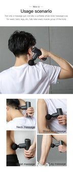 Booster Mini X Massage Gun Perkussion Rücken- und Nackenmassagegerät Elektrische Vibratoren Tragbares Fitness-Mini-Körpermassagegerät
