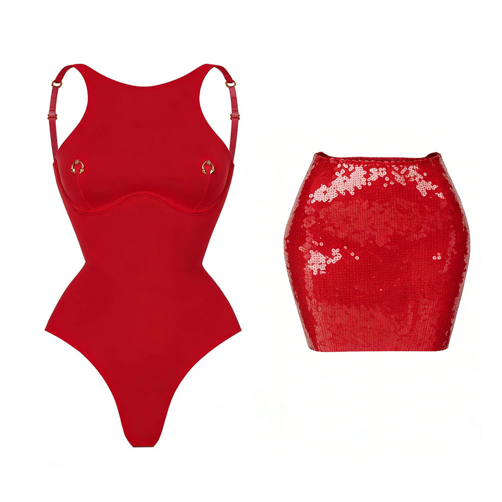 2026 2tlg. sexy Damen-Badeanzug, einteilig, weibliche Bademode, unifarben, Biquini, hoch geschnitten, Monokini, Push-Up-Badeanzüge, Strandmode