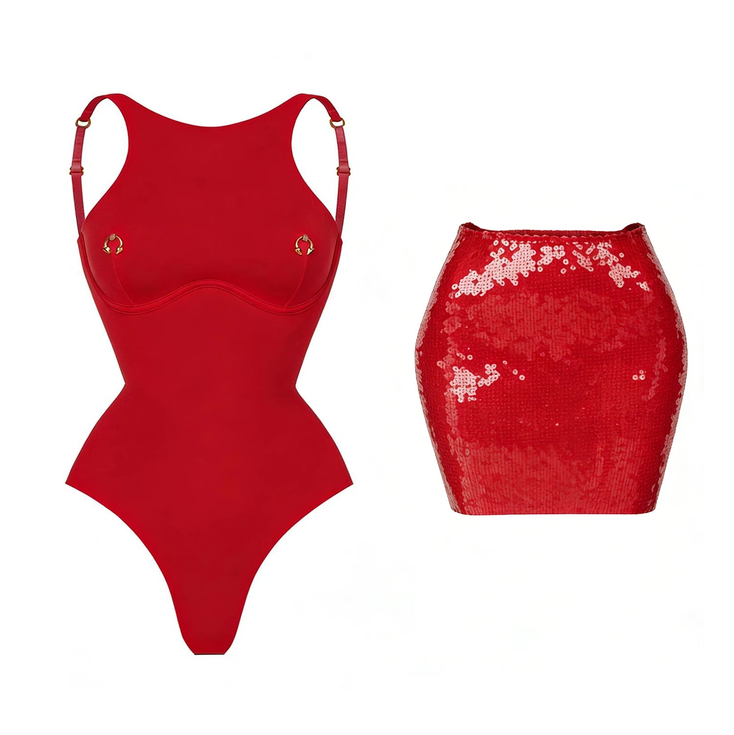 2026 2tlg. sexy Damen-Badeanzug, einteilig, weibliche Bademode, unifarben, Biquini, hoch geschnitten, Monokini, Push-Up-Badeanzüge, Strandmode