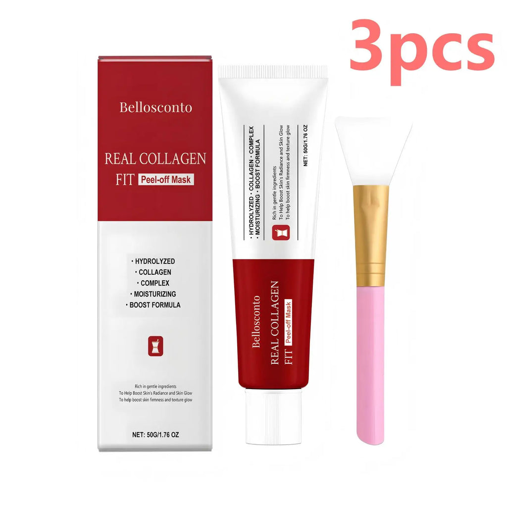 Kollagen Peel-Off Maske Übernacht Feuchtigkeitsspendende Gesichtsreinigung Strahlende Haut Barriere Reparatur Kollagen Maske Umhüllende Nachtpflege 50g