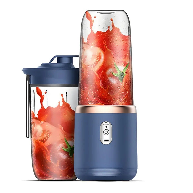 Tragbarer Mixer Flasche Elektrisch 6 Klingen Multifunktions-Entsafter Frischsaft Smoothie Mixer Eiscrasher Lebensmittelprozessor
