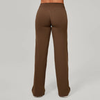 Damen gerade Yoga-Leggings weicher, dehnbarer Stoff Damen-Yogahosen GYM Schweißableitende Eigenschaften Lauf-Sport-Hosen