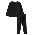 2piece Set Of Children's Autumn And Winter Round Neck Warm Casual Suit For Boys And Girls Comfortable Sports Home Base Shirt Set
