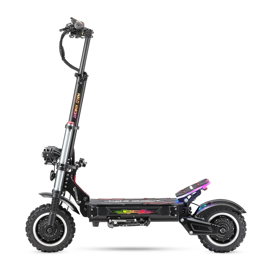 Neuer HALO KNIGHT T107Pro Smart E-Scooter für Erwachsene, großes Display, 60V 38.4Ah Akku, 3000W Dualmotor, 95KM/H Leistungsstarker Elektroroller