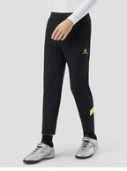 Kelme Kids' Fleece-lined Sports Pants Football Training Pants Casual Fitness Running Pants Warm Windproof Stretch Long Pants