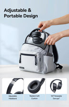 Baseus BH1 Lite Kabellose Kopfhörer Bluetooth 6.0 ENC Klare Anrufe Super Bass Hit Kopfhörer 80 Stunden Spielzeit Over-Ear Headset